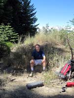 Rest stop at abandoned mine