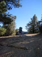 Steep climb up western face