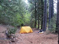 Campsite second day near entrance to Minnesota Flat