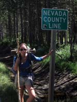 Nevada and Placer County line, Donner Pass Rd., CA