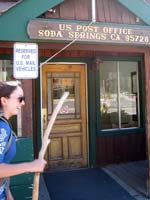 Soda Springs Post Office - Food drop