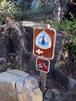 Entrance to Pacific Crest Trail off Old Donner Summit Rd.