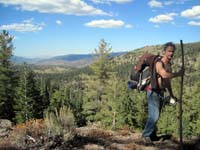 Tahoe Rim Trail at the California / Nevada state line